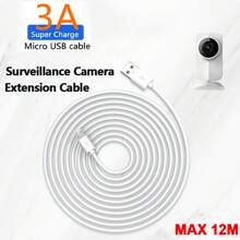 Max 12M Micro USB Cable Android Compatible With Samsung Galaxy S7 S6+ Android USB Phone Cables Camera Monitor Mobile MP3 Players Power Bank Recorder Projector Charge Extension Cable Usb Cord(Can't Data Transfer) Compatible With Samsung Galaxy S7/ HTC Compatible With LG Android, Kindle, Compatible With PS4, Camera, MP3 Micro-USB