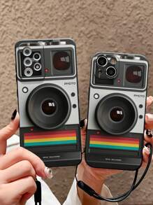 苹果高透明加厚彩绘手机壳兼容 iPhone 15 Pro Max、iPhone 13、iPhone 14、iPhone 11、iPhone XS、TPU 防震软壳，兼容三星 Galaxy S22、Galaxy A13 4G、Galaxy A52、Galaxy A52s 5G、Redmi Note 11、11 Lite - 彩色 - 查看 2