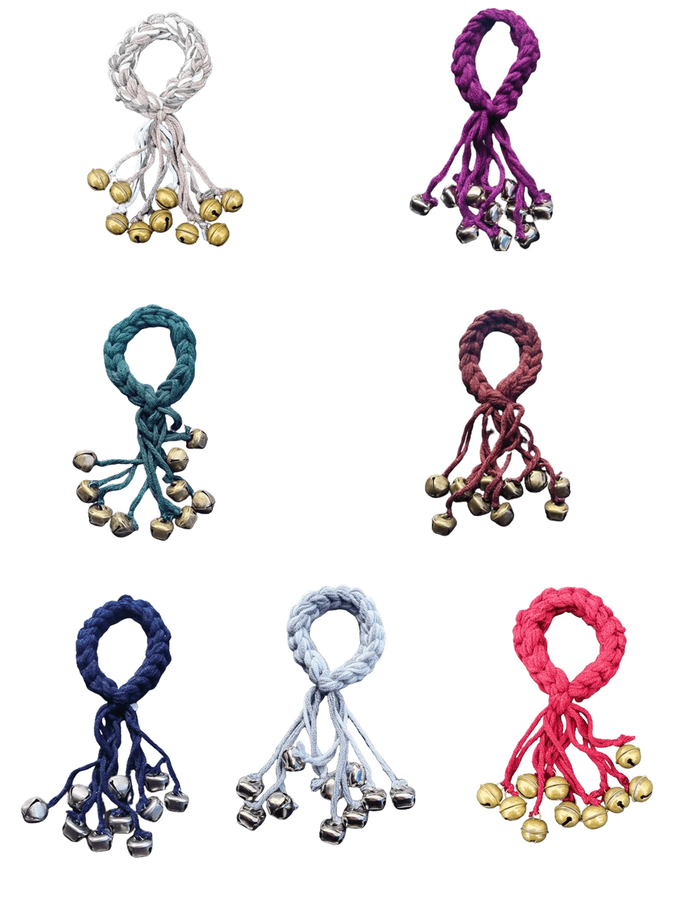 Magic Home Protection,  Bells, Y Things, Clear Negative Energies, Attracts Positive, Wicca Decor, Wicca Supplies - Purple - View 1