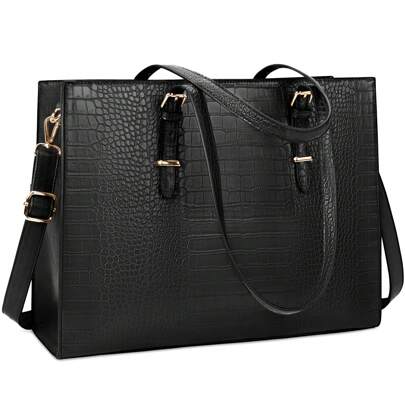 Women Laptop Bag 15.6 Inch Leather Briefcase Handbag Waterproof Shoulder Bag, Business Casual Bag For Women, Perfect For Office, Business And Work, Business Casual Woman Bag Perfect For Office Business And Work, Work Bag Women, Ideal For Everyday Elegance & Special Occasions, Eye-Catching Work Bags For Women , Gifts For Women