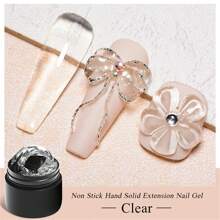 MEET ACROSS Set de 2 piezas de esmalte de uñas de gel con brillo antiadherente, kit de arte de uñas de gel UV desmontable con diseño de tallado 3D, regalo para manicura en casa y salón - Multicolor - Ver 4