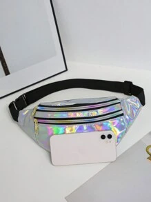 2pcs Women's Outdoor Laser Waist Bag - Multicolor - View 4