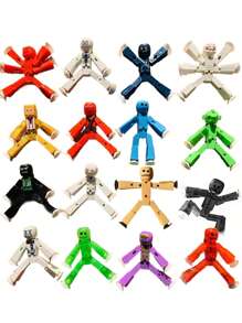 Action Figures Toy With Sucker (3 Options) Cozmo Fingerbot, Toys Click Bots Stop Motion Toys Stick Figures Stick Man Toy - Multicolor - View 4