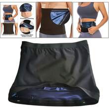 1 pieza Entrenador de cintura para sudor de sauna para uso en exteriores y gimnasio, accesorio unisex