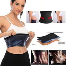 1 pieza Entrenador de cintura para sudor de sauna para uso en exteriores y gimnasio, accesorio unisex