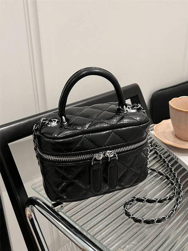 Embroidery Chain Strap Ladies' Handbag Crossbody Bag