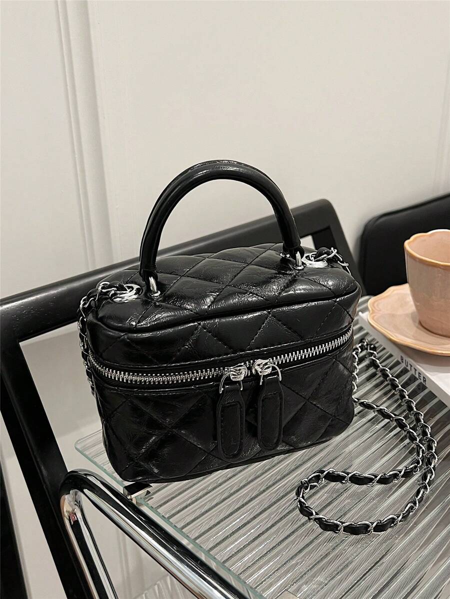 Embroidery Chain Strap Ladies' Handbag Crossbody Bag
