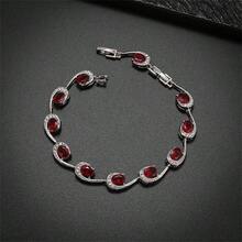 1pc Sparkling And Delicate Wave Design Gemstone Crystal Bracelet For Women - Waves - View 10