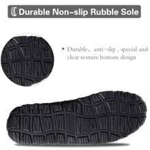 Men's Microsuede Memory Foam Slippers - Cozy Moccasin House Shoes For Ultimate Comfort - Màu xám đen - Xem 5