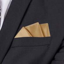 1 Pièce Mouchoir De Poche En Soie À Carreaux Pour Costume D'affaires Formel De Mariage Pour Homme