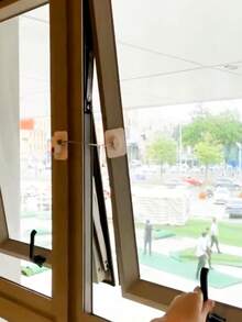 Safety Locks, Refrigerator Lock With Keys, For Fridge, Cabinets, Drawers, Dishwasher, Toilet And Safety Cabinet Lock, Adhesive No Drilling - White - View 6