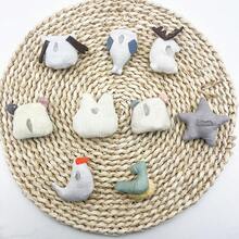 1pc Animal Shaped Plush Hair Accessory, Including Owl, Lion, Rabbit, Snail, Bear, Deer, Bird And Star, For Diy Clothing Decoration - Multicolor - View 2