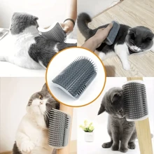 Jouet grattoir pour chat avec enleveur de poils et brosse de massage avec  à chat pour combattre l'ennui