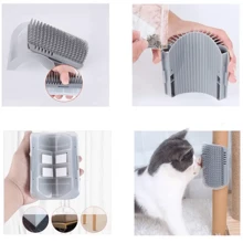 Jouet grattoir pour chat avec enleveur de poils et brosse de massage avec  à chat pour combattre l'ennui