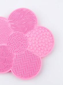 RANCAI 1Pc Flower Silicone Makeup Brush Cleaning Bearings With Suction Cups, Silicone Cleaning Tool, Makeup Brush Tools,Brush Cleaners,Beauty And Personal Care - Pink - View 6