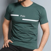 Camisetas  Camisa Básica Estampadas POLO  Gola Redonda 100% Algodão