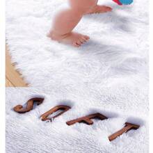 Alfombra redonda de felpa - Rosa - Ver 6