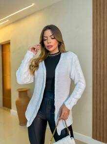 Women Cardigans - White - View 3