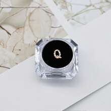 1pc/Tin Y2k Rose Gold Letter & Rhinestone Decor Teeth Grillz, Hip Hop Punk Style Dental Jewelry - Multicolor - View 15