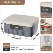 1 Miếng Có thể khóa Hộp trữ Đối với Nhà  , Cá nhân Tài liệu , Ô tô Mật khẩu Và Ngăn ngừa Mở  , Thích hợp Đối với Phòng ngủ , Phòng khách , Văn phòng , Và Ký túc xá , Thiết yếu Lưu trữ Mặt hàng Đối với Vật dụng trong nhà Và Làm Việc - Nhiều màu - Xem 2