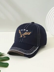 1pc Men's Adjustable Multicolor Baseball Cap With Eagle Embroidery Design, Suitable For Outdoor Activities - Multicolor - View 5
