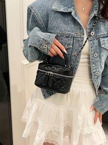 Embroidery Chain Strap Ladies' Handbag Crossbody Bag