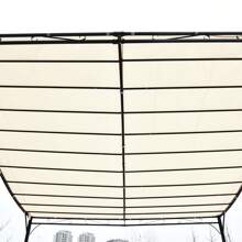 Outsunny 10' X 13' Outdoor Pergola Gazebo, Canopy W/ Drain Holes, Gray - 白色 - 查看 8