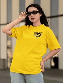 Men T-Shirts - 黃色 - 查看 5