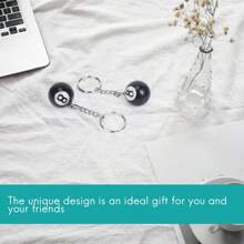 2x llavero bola de billar llavero happy No. 8 - Multicolor - Ver 4