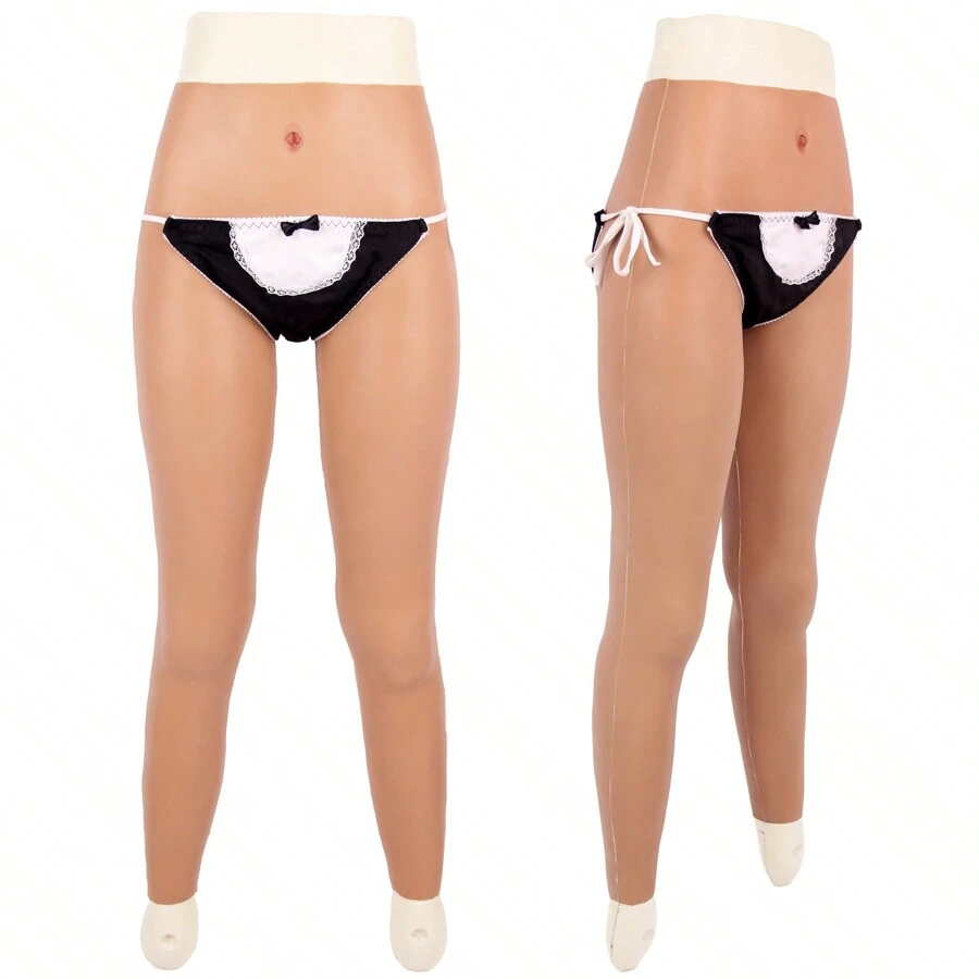 1pc Silicone Full Length Pants & Body Shaper For Men Transforming Into Women, With Realistic