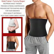 1 pieza Entrenador de cintura para sudor de sauna para uso en exteriores y gimnasio, accesorio unisex