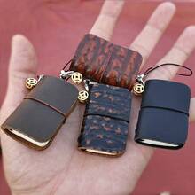 1個帶鑰匙扣的皮革迷你口袋筆記本,創意皮革手工珠寶筆記本,多用途迷你皮革tn簿記帳,適合送給家人和朋友,假日禮物。 - 彩色 - 查看 2