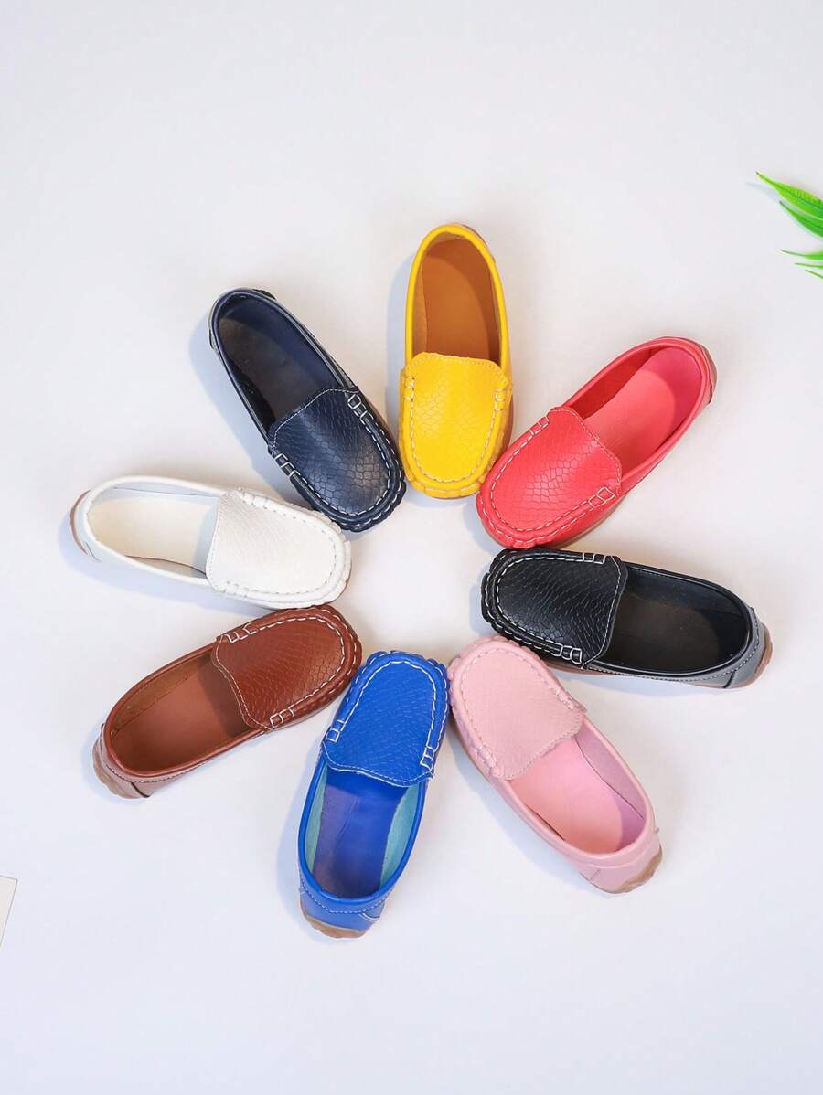 1 Pair Toddler Boys/Girls Soft Sole Anti-Slip Casual Loafers, Suitable For Spring And Autumn