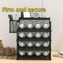 FANXI 4-Tier Desktop European Classic Style File Organizer Folder Rack Metal Mesh Letter Tray Magazine Rack, Suitable For Home/Office/School, Black - Four-layer Basic - View 7