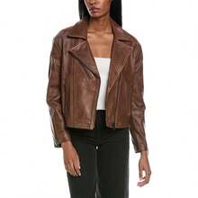 Walter Baker Sammy Leather Jacket - 棕色 - 查看 1