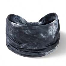 1pc New Bohemian Style Headband, Women's Tie-Dye Printed Broadside Knotted Sports Hairband, Elastic Headwrap Hair Accessories For Women And Girls,Turban Headband Fall Winter Hair Band For Vacation Outfits Woman