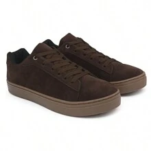 Men Sneakers - Xám và Nâu - Xem 9