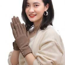 Gloves - Camel - View 1