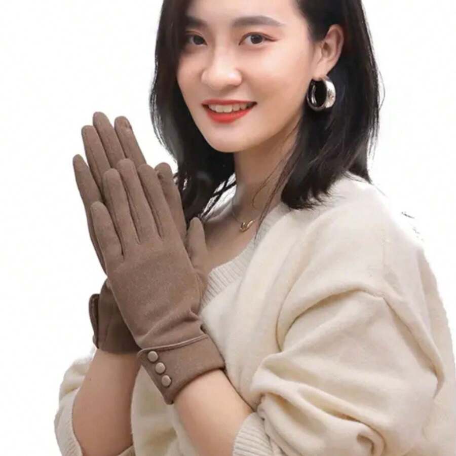 Gloves - Camel - View 1