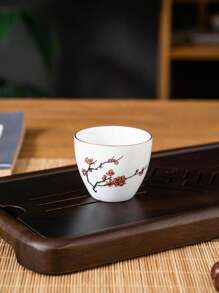 1入組北歐風格復古梅花陶瓷茶杯，ins風格茶杯，家庭飲用杯，創意收藏酒杯，節日禮物，生日祝福 - 彩色 - 查看 7