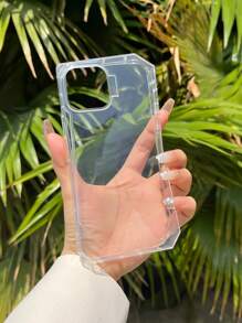 1 Ốp điện thoại chống rơi hình bát giác không đối xứng trong suốt tương thích với iPhone 15/14/13/12/11 Ốp điện thoại trong suốt - Trong sáng - Xem 3