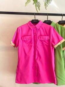 Women Dresses - 玫紅色 - 查看 2