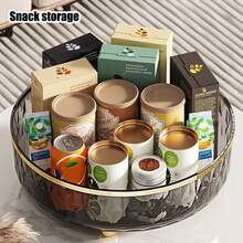 Slouchy Susan Turntable Organizer For Cabinet, Makeup Perfume Organizer, Plastic Rotating Turntray Container Bins, Round Spinning Organization For Pantry, Fridge, Countertop, Condiments - Grey - View 5