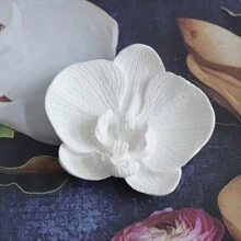 1 pieza Nuevo molde de silicona con forma de rosa, herramienta de molde de decoración 3D de mariposas orquídea para velas de jabón, artesanía de resina y arcilla polimérica, suministros hechos a mano para decoración de regalos de boda, graduación y fiesta de cumpleaños