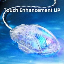 Lecoo 有線遊戲滑鼠,pc 遊戲透明滑鼠[呼吸rgb Led] [即插即用] 高精度可調7200 Dpi,7 個可編程按鈕,符合人體工學的電腦usb 滑鼠,適用於windows/pc//筆記本電腦遊戲玩家 - 白色 - 查看 6