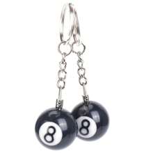 2x llavero bola de billar llavero happy No. 8 - Multicolor - Ver 9
