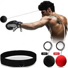 拳擊反應球套裝頭帶,練習拳擊速度和靈活度訓練器材 - 彩色 - 查看 7