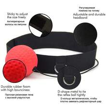 拳擊反應球套裝頭帶,練習拳擊速度和靈活度訓練器材 - 彩色 - 查看 4