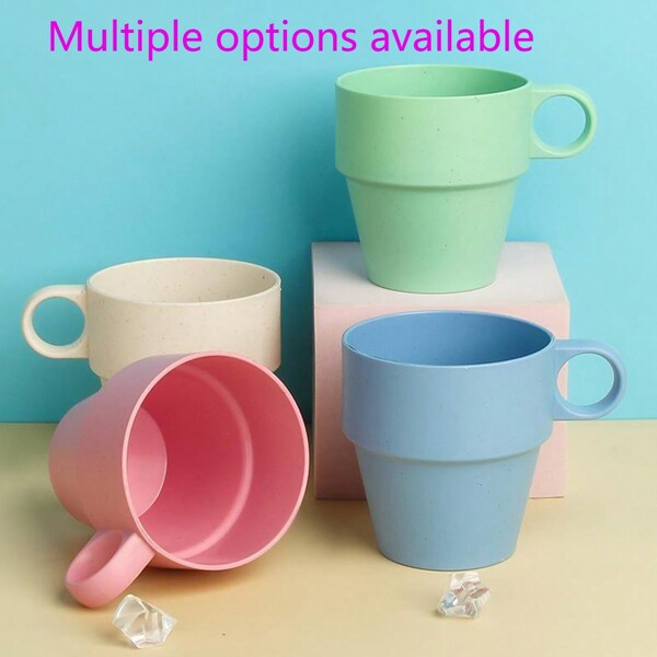 1 Stück hochwertige, tragbare Mehrfarbige Tasse, unverzichtbar für Zuhause