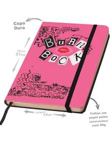 Caderno sketchbook ou para anotações BURN BOOK Meninas malvadass Tipo Moleskine